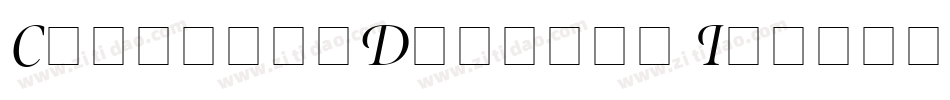 CurvetteDisplay Italic字体转换